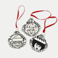 Michael D. Higgins Screen Printed Christmas Decoration