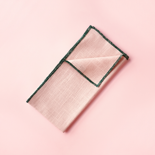Linen Napkins - Rhubarb | Set of 4