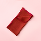 Linen Scalloped Napkins - Pomegranate | Set of 4