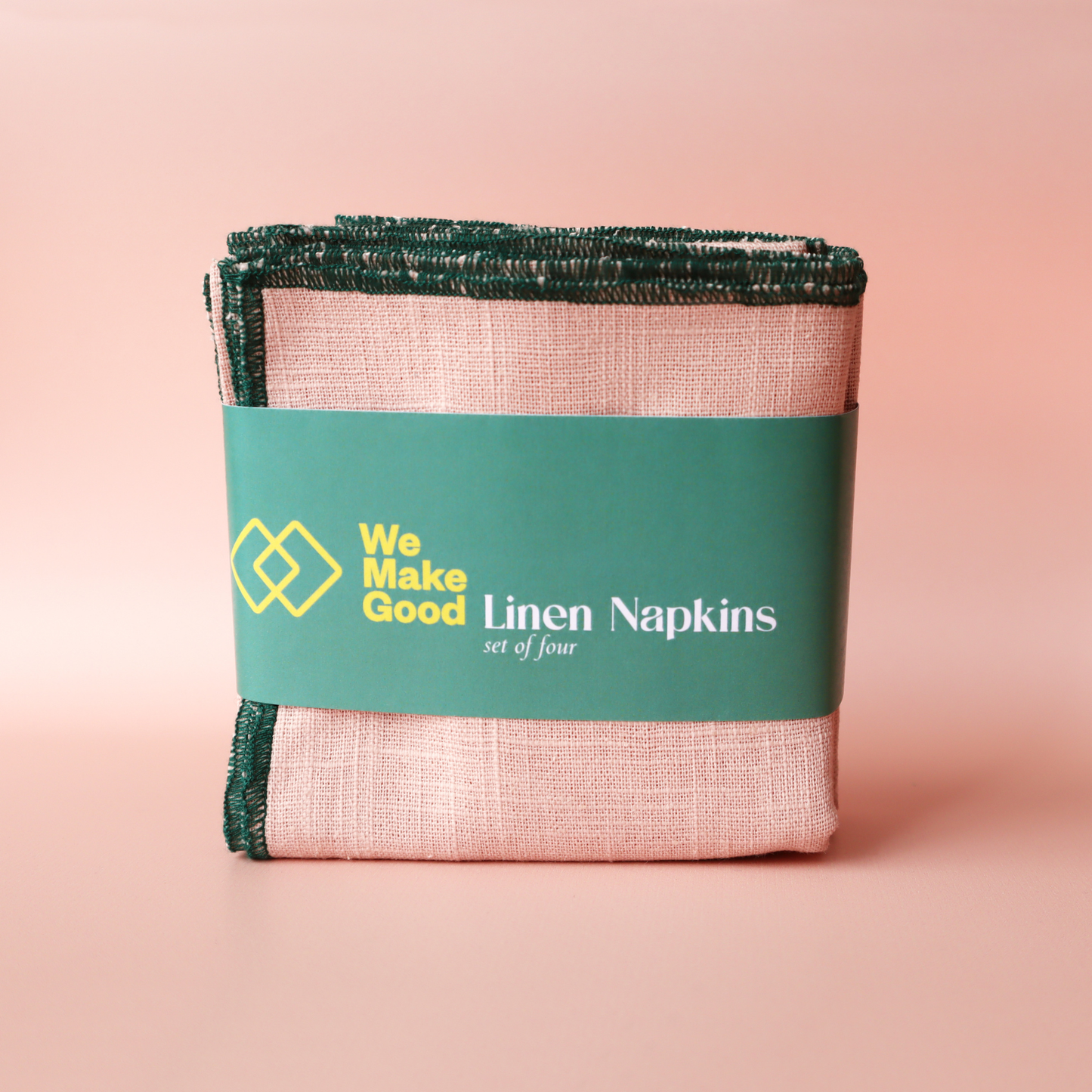 Linen Napkins - Rhubarb | Set of 4