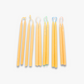 Beeswax Birthday Cake Candles 12 Pack