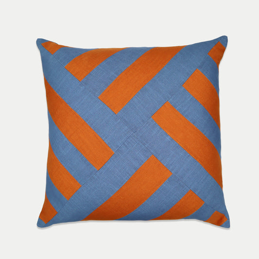 Linen Patchwork Cushion | Rill & Rust