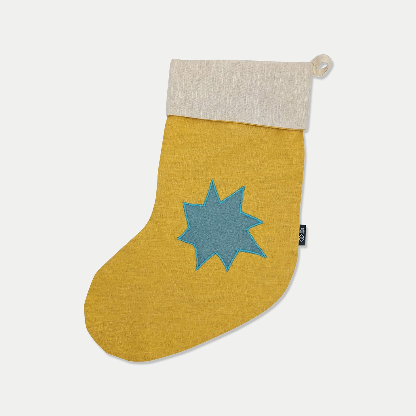Irish Linen Christmas Stocking