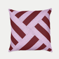 Linen Patchwork Cushion | Fuchsia Hedgerow