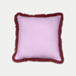Linen Frill Cushion | Fuchsia Hedgerow