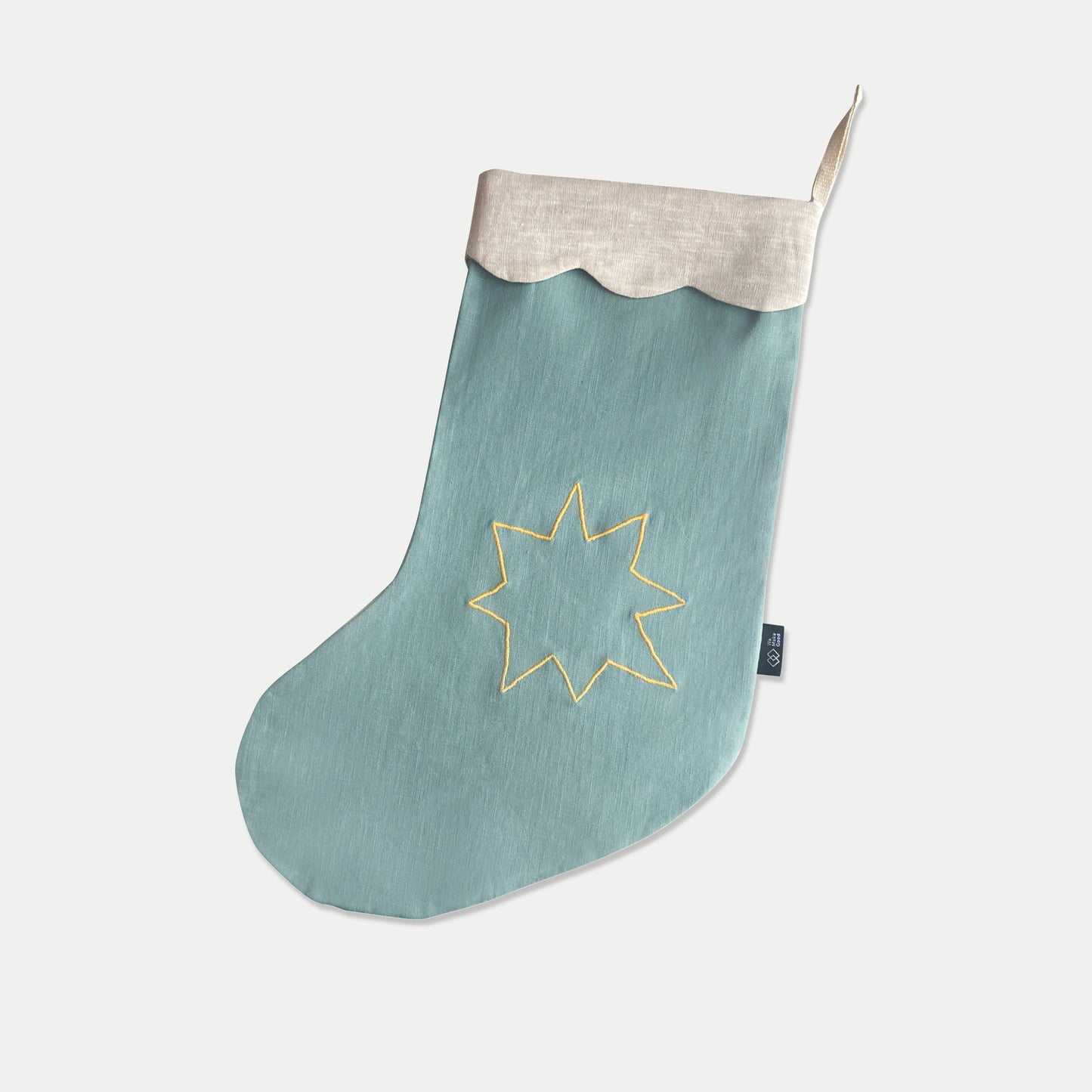 Irish Linen Christmas Stocking