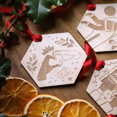 7 Acts of Soundness Irish Christmas Decoration